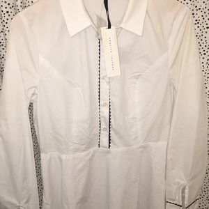 COPY - Anthropologie white button up dress NWT